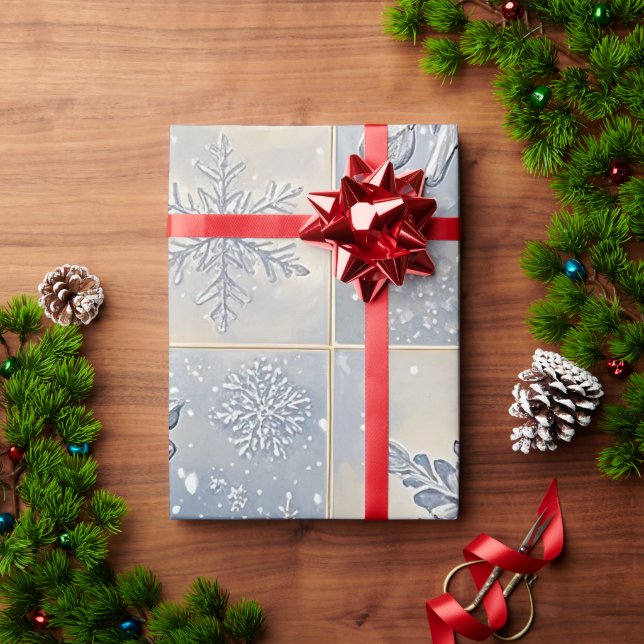 Holiday Winter Snowflakes Wrapping Paper (Holiday Gift)