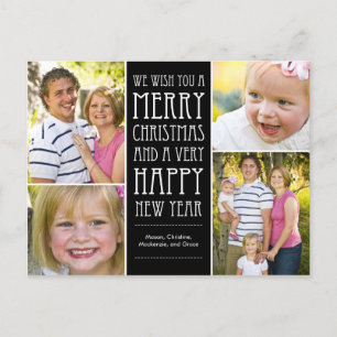 Holiday Wishes Christmas Photo Card Postcard