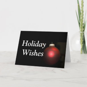 HOLIDAY WISHES DESIGNER CHRISTMAS CARD
