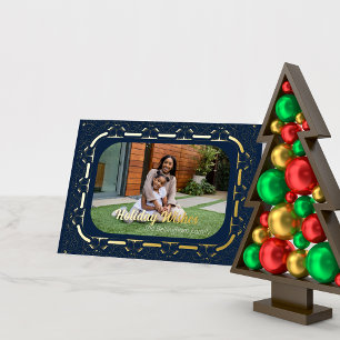 Holiday Wishes Filigree Framed Photo