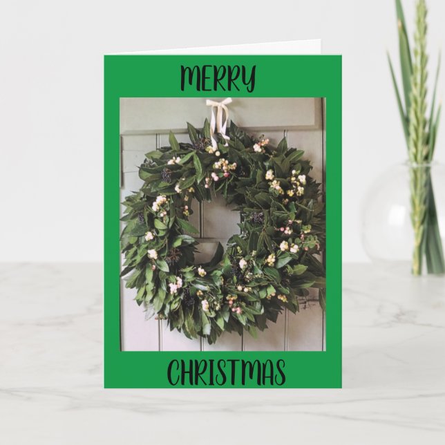 **HOLIDAY WISHES** FOR OUR FAMILY CARD (Front)