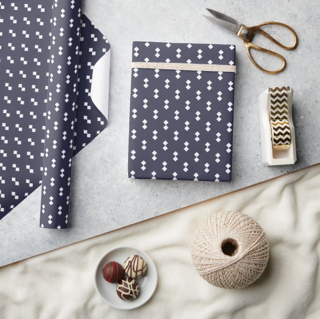 Holiday Wishes Pattern Christmas Wrapping Paper (Crafts)