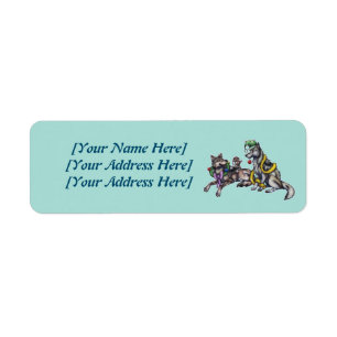 Holiday Wolves Return Address Label