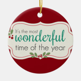 Holiday Wonderful Ceramic Tree Decoration