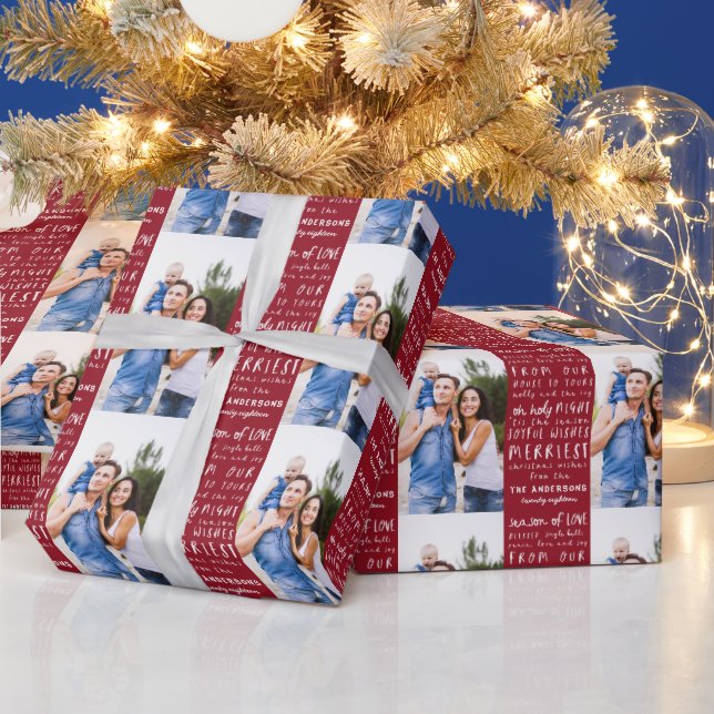 Holiday words photo Christmas gift wrap (Holidays)