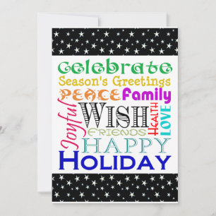 Holiday Words Small Card