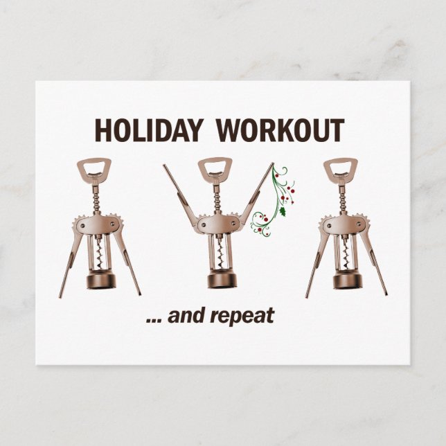 Holiday Workout Postcard (Front)