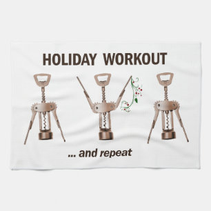 Holiday Workout Tea Towel