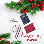 Holiday Wrapping Paper Flat Sheet Set of 3<br><div class="desc">Holiday Red White and Blue Wrapping Paper Flat Sheet Set of 3</div>