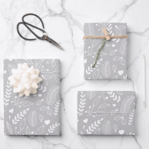 Holiday Wrapping Paper Set of 3 Sheets