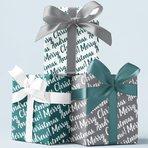 Holiday Wrapping Paper Set of 3 Sheets