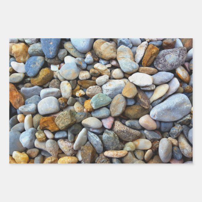 Holiday Wrapping Paper Stone Rock (Front)