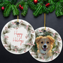 Holiday Wreath Custom Pet Photo