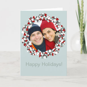 Holiday Wreath Design Photo Template Christmas