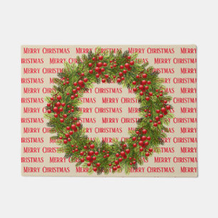 Holiday Wreath Doormat