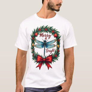 Holiday Wreath Dragonfly T-Shirt