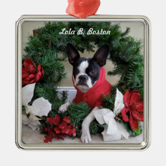 Holiday Wreath Lola B. Boston Ornament