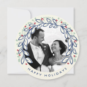 Holiday Wreath Photo Card