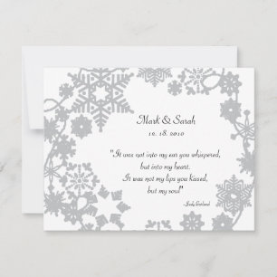 Holiday Wreath Silver RSVP Card