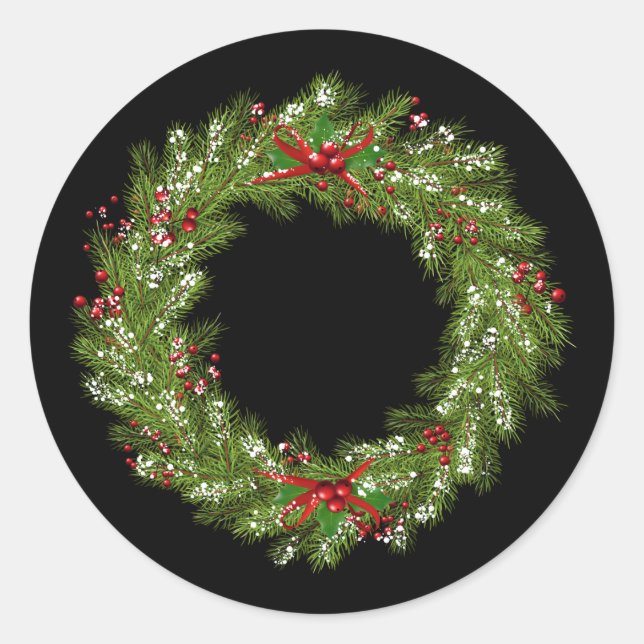 Holiday Wreath Stickers (Front)