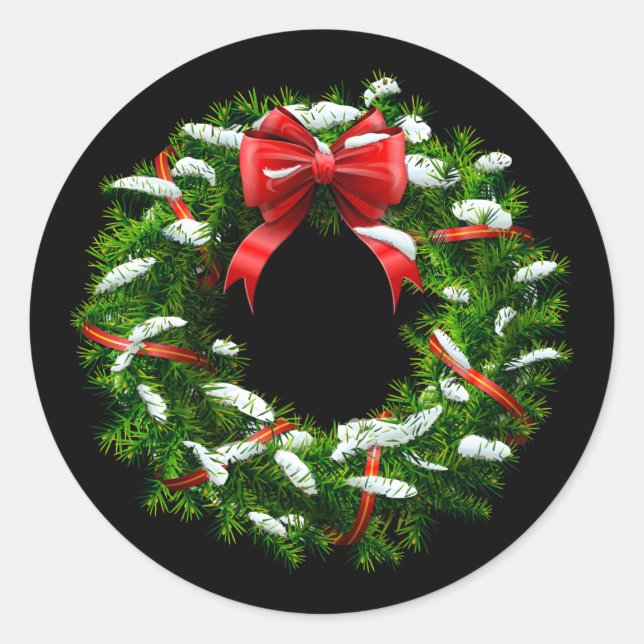 Holiday Wreath Stickers (Front)