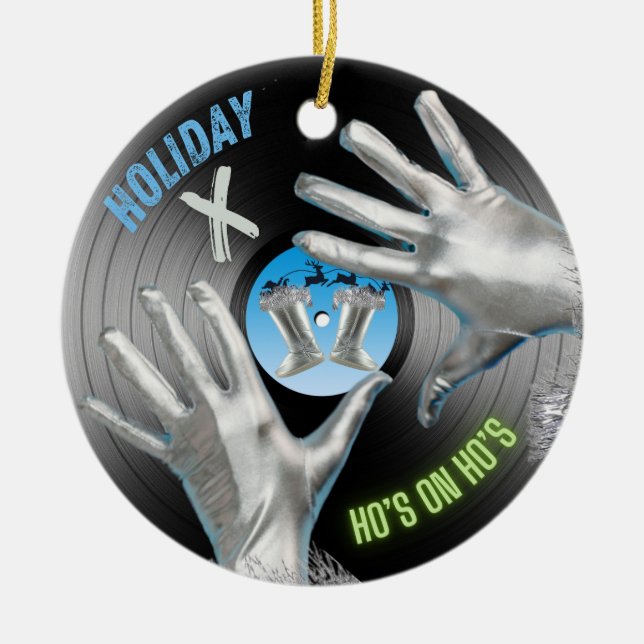 Holiday X Ceramic Ornament (Front)