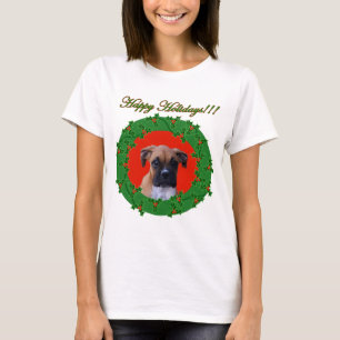 Holidays boxer puppy tank top