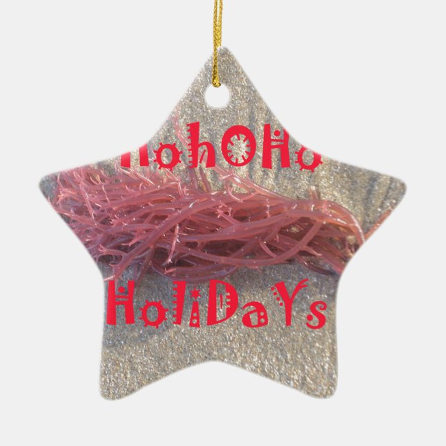 Holidays from the Beach Collection. Ceramic Tree Decoration (Front)