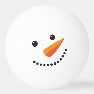 Holidays Frosty Snowman Ping Pong Face Ball