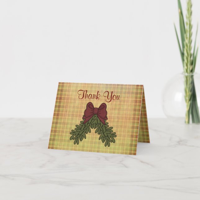 Holidays Gift Thank You Note Card (Front)