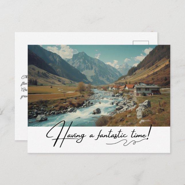 Holidays in the Village Holiday Postcard (Front/Back)