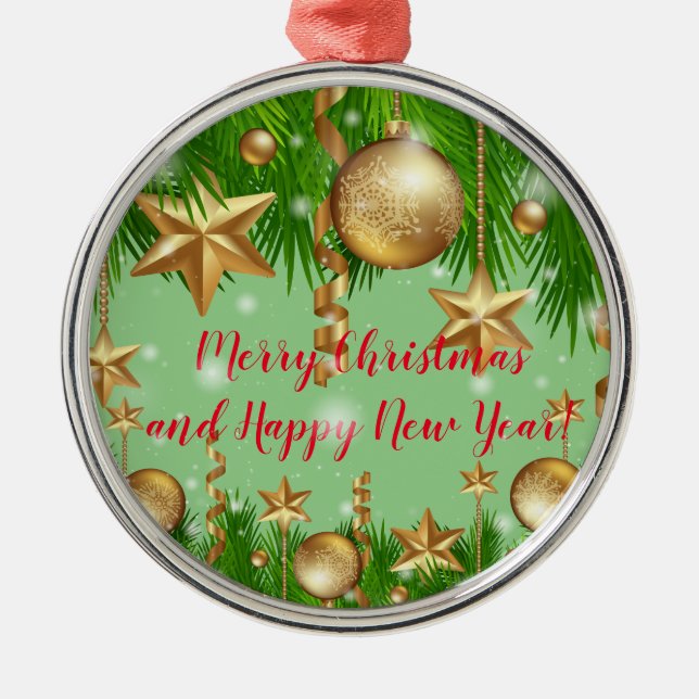 Holidays Metal Ornament (Front)