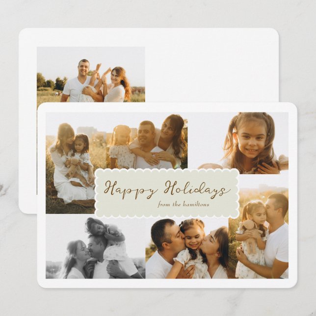 Holidays Multi-photo Memory Card (Front/Back)
