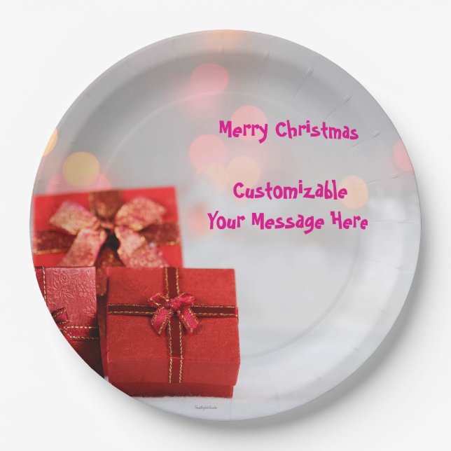 Holidays  paper plate (Front)