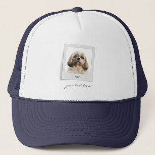 Holidays Pet Birthday Photo Frame Personalised Trucker Hat