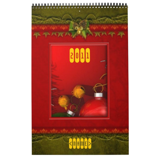 Holidays Photo Frames 2011 Calendar (Cover)