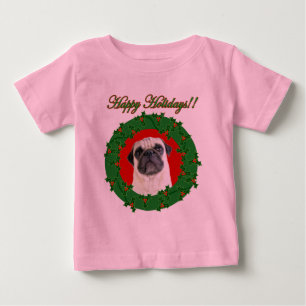 Holidays pug toddler shirt