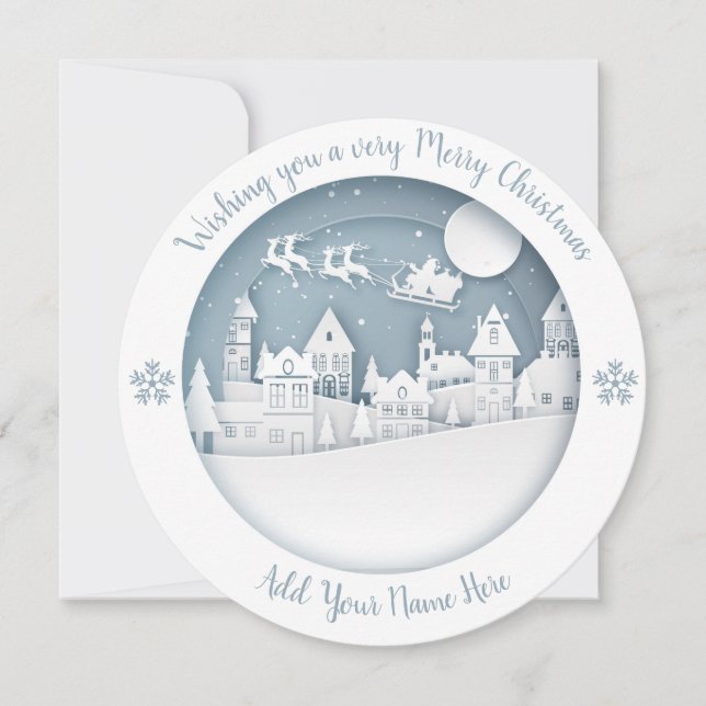 Holidays - WC Winter Scene 5 - Customise Invitation (Front)