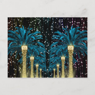 Holidays Winter Palm Postcard