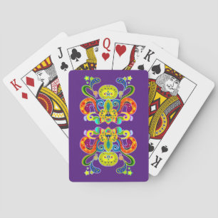 holiES - abstract happy holy Cow + your ideas Playing Cards