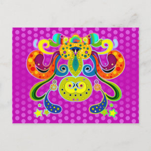 holiES - abstract happy holy Cow + your ideas Postcard
