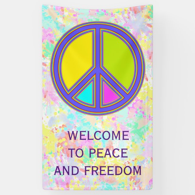 holiES - colourful PEACE sign + your ideas (Vertical)