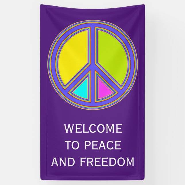 holiES - colourful PEACE sign + your ideas (Vertical)