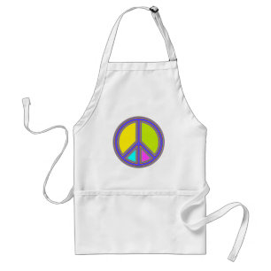 holiES - colourful PEACE sign + your ideas Standard Apron