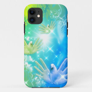 holiES - Flying Hands Pigeons ART iPhone 11 Case