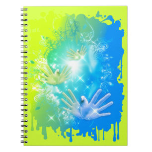 holiES - Flying Hands Pigeons ART Notebook