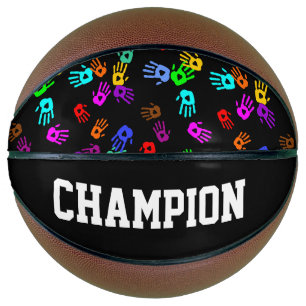 holiES - hands coloured pattern 1 + your backgr. Basketball