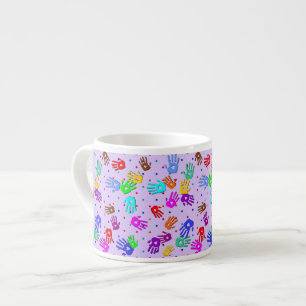 holiES - hands dots coloured pattern 1 Espresso Cup