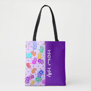 holiES - hands dots coloured pattern 1 Tote Bag