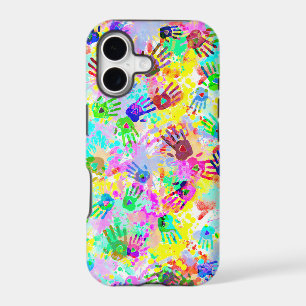 holiES - hands splashes coloured grunge pattern 2
